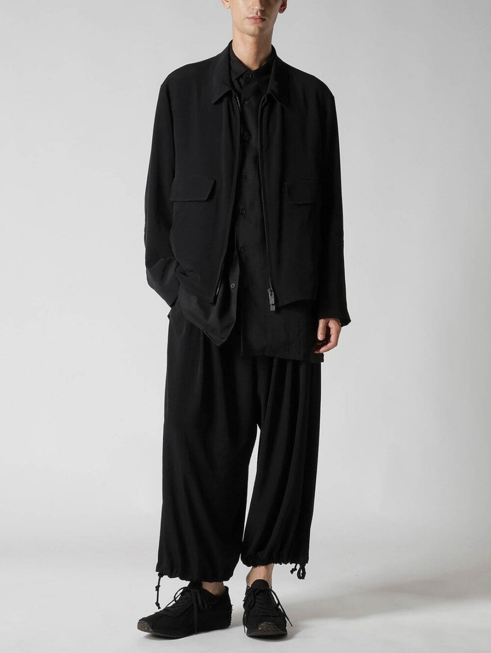 Yohji Yamamoto Pour Homme Black Zip Jacket 4